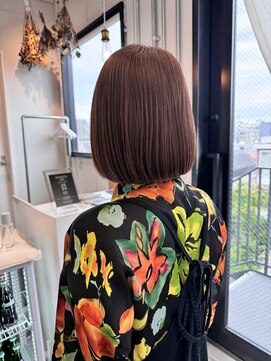 ロカ 表参道(loka) 切りっぱなしボブ/ハイトーン[表参道/ブリーチ/ハイライト]Mai