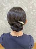ゆるっと艶シニヨン