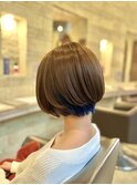 【VoasorteORIENTAL】丸みショート × インナーブルー