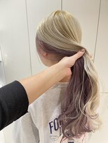 ポート 蕨(PORT) ホワイトベージュ×インナーラベンダーピンク【 千田 理紗 】