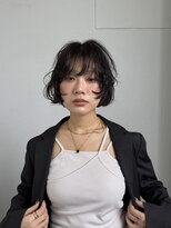 ラウブロッサム 大宮西口店(Lau Blossom)&nbsp;黒髪ボブ+ニュアンスパーマ