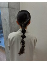 エフバイラブランシュ 大宮東口店(ef by La Blanche)&nbsp;箔付きタイトヘアアレンジ/大宮東口タイトヘアアレンジ