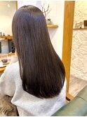 【ロング】【ストレート】【艶髪】美髪アッシュロング