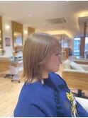ハイトーン×ボブ×髪質改善ストレート