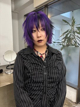 レコ 渋谷(LECO) 重めシャギーウルフデザインカラー