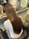 エイチヘア(h hair)の写真/ただまっすぐだけじゃない！自然な仕上がりの縮毛矯正で憧れのサラ艶髪に♪朝のスタイリングも楽々☆