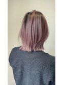 バレイヤージュ履歴☆くすみピンク