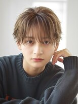 オーシャントーキョー サニー 原宿(OCEAN TOKYO Sunny)&nbsp;ハイトーンカラーフェザーパーマニュアンスパーマセンターパート