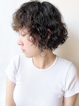 モリオフロムロンドン 原宿本店(morio from London) 【morio原宿】ボブパーマクルクルスパイラル