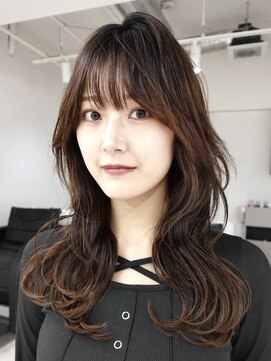 ワンズ リー 上大岡店(One's ly) 艶ココアベージュ_小顔レイヤー韓国くびれミディ暗めカラー