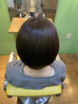 エシカル(ethical)&nbsp;大人かわいいショートボブ×艶やか透明感ベージュカラー