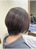 大人可愛い丸みショート