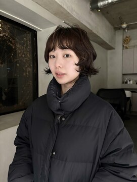 フィルムス 表参道(FILMS) ミニボブレイヤー/レイヤーカット/ウォームベージュ/前髪/表参道