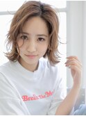《Agu hair lilou》涼しげエアリーカールボブ
