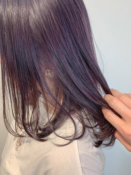 テトヘアー(teto hair) medium(デザインカラー、パープル、ラベンダーアッシュ)