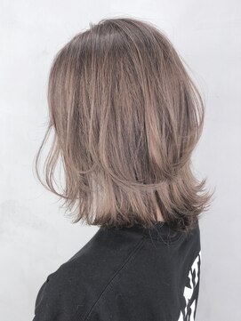 アルバム 銀座(ALBUM GINZA) ラベンダーベージュ_インナーカラースパイラル_ba218373