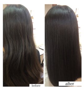 ナチュラルエフ(natural f) 髪質改善 ドクター修復・酸性ストレート＋カット20代30代40代