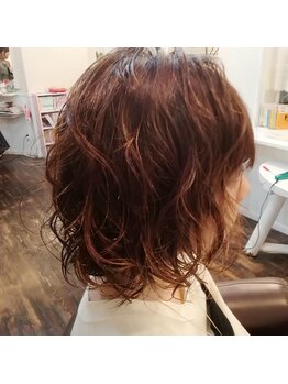 ヘアメイクアンドスパ エステ カエル(Hair make&SPA Kaeru)の写真/【富士市・当日予約◎】ナチュラルで柔らかい雰囲気のパーマが人気!!女性の可愛らしさを表現♪