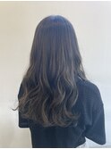 透明感ベージュロング