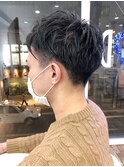 かき上げヘア ニュアンスマッシュ サイドパート 韓国マッシュ