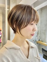 エリマ 調布(elima)&nbsp;丸みショート/ショート/ベージュカラー/前下がりショート/調布