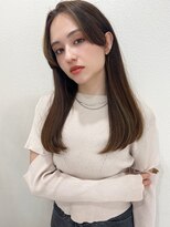 マリアバイアフロート(Maria by AFLOAT) 【山田】センターパートポイントハイライトツヤサラロング