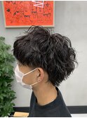 ウルフ波巻きパーマ