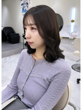 シェノン サントル(CHAINON CENTRE) グレージュカラー/シルキーベージュ/斜めバング[梅田/大阪]