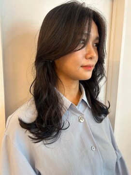 パーク 福岡天神西通り店(parc) 韓国風 透明感カラー オリーブグレージュ