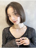 切りっぱなしボブ 美髪 似合わせカット くびれボブ M1109