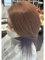 ルクールヘアアンドビューティー 燕三条店&nbsp;インナーカラー×バイオレット｜ハイトーンカラー