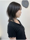 ハイトーンレイヤーボブミディアムレイヤーショートウルフボブ