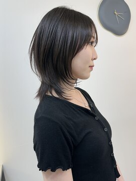 セルン(cerne) ハイトーンレイヤーボブミディアムレイヤーショートウルフボブ