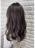 セミロング×グレージュ☆