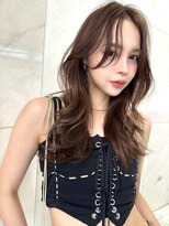 サイン 表参道(SIGN) 韓国ヘアーハッシュカットレイヤーカットグレージュブリーチ無し