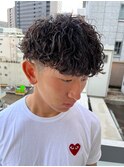 波巻きパーマツイストスパイラルパーマメンズカット名駅名古屋