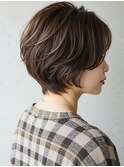 白髪染め/白髪ぼかし/ハイライト/ショートレイヤー
