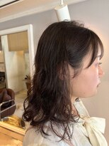 モップス 富岡店(MOPS)&nbsp;クルクルパーマ×やわらかブラウン