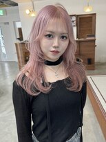 リヴ ウメダ(LIV umeda)&nbsp;ピンクベージュ/ミルクティーピンク/レイヤーカット/梅田