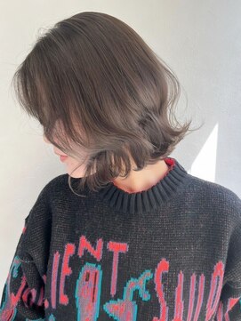 スターズレイ 本川越(STARS ray) 外ハネボブ チョコレートブラウン 透明感カラー 似合わせカット