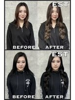 エスト 大阪梅田(EST)&nbsp;レミー100%高級人毛/53cm☆シールエクステ60枚+カラー