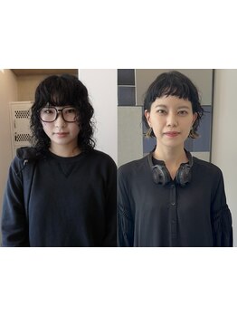 カットデザインありきダメージレスのクオリティパーマ[伏見/丸の内/ショート/ボブ/髪質改善/MEN'S/学割U24