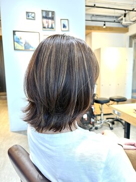 エイトタマプラ たまプラーザ店(EIGHT tamapla) エイト渡辺×白髪ぼかしハイライト×ウルフレイヤー×脱白髪染め