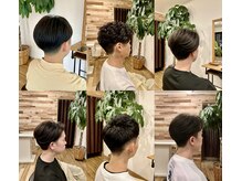 ★カット+眉カットのセットメニューがオトナ男子に大好評 \3850