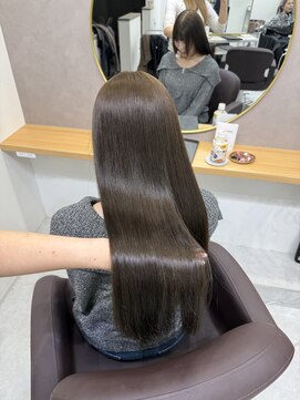 アイズ 横浜(IS) 【HARUNA指名限定】オリーブブラウン/髪質改善/横浜美容室