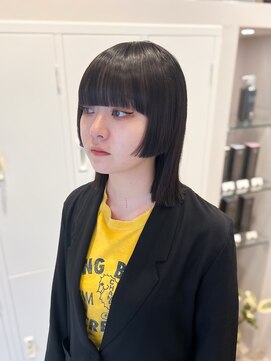 シュク 高円寺(SYUK) 姫カット/ぷつっと/ミディアム/ワイドバング【SYUK高円寺】kanna