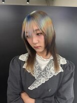 ヌル 原宿店(Null) オーダーメイド/ケアブリーチカラー/セクションカラー/姫ウルフ
