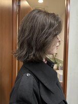 ニコ トウキョウ 渋谷(nico TOKYO)&nbsp;ボブレイヤーカット顔周りカーテンバングハッシュカット透明感