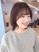 モナザスカイ 栄(MONA the SKY)&nbsp;【MONA】ミディアムレイヤー/くびれボブ/ショコララテカラー