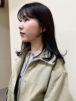 ヒントステーション(HINTSTATION) 〈浅草 半個室〉似合わせお顔周りカット×ラベンダーグレージュ